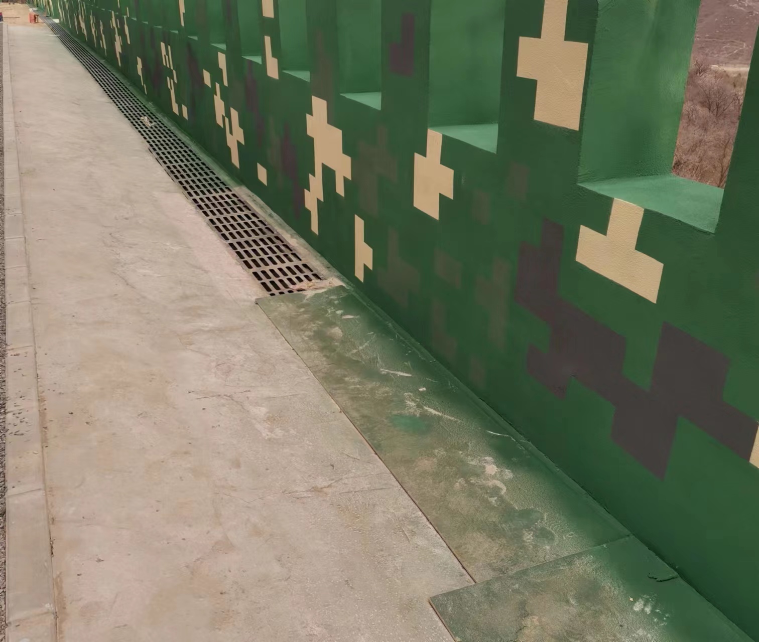 和平围墙迷彩喷涂,数迷彩漆